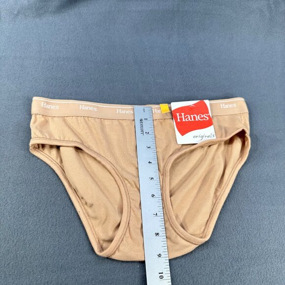 Hanes Women's Size Medium Panty Hipster Original Beige New With Tags - Picture 7 of 8